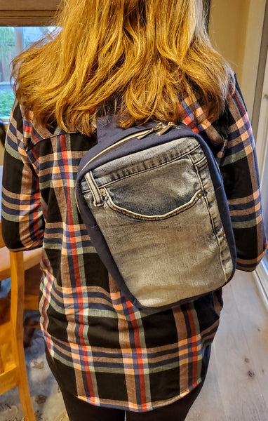 Recycled Denim Sling Bag