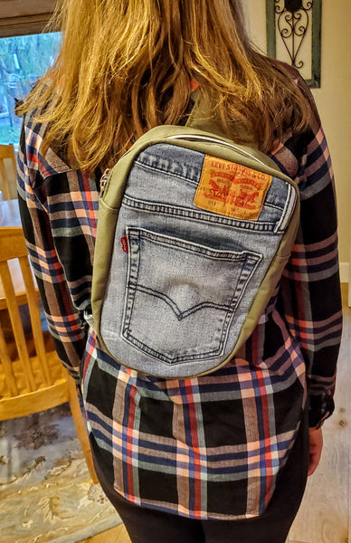 Recycled Denim Sling Bag