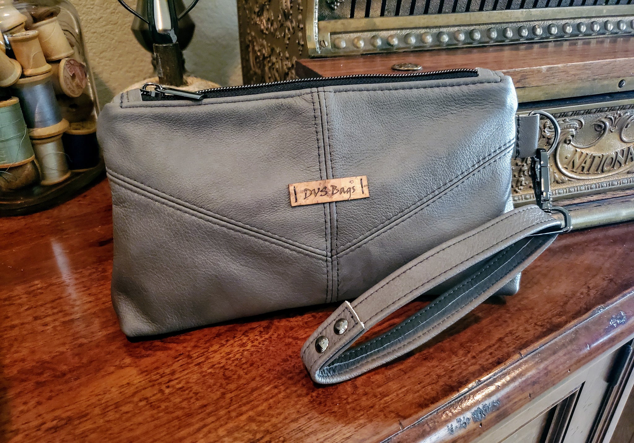 Harlequin Wristlet  - Leather